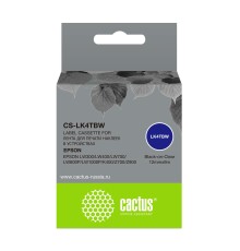 Картридж ленточный Cactus CS-LK4TBW черный для Epson LW300/LW400/LW700/LW600P/LW1000P
