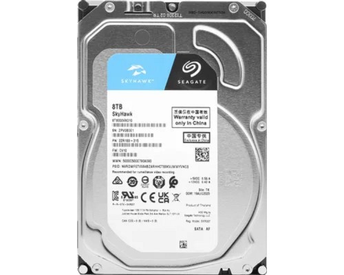 [Жесткий диск] 8TB Seagate SkyHawk (ST8000VX010) {SATA 6 Гбит/с, 7200 rpm, 256 mb buffer}