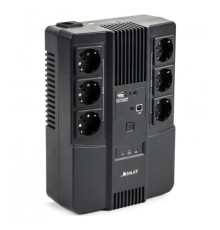 ИБП Бастион SKAT-UPS 600 AI {Line-interactive, 600/360Вт, USB/RJ-45, АКБ 1х 7Ач, сверху ЕВРО 3+3, реестр МПТ} (8998)