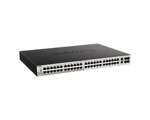 [Сетевое оборудование] D-Link DGS-3130-54PS/B2A PROJ Управляемый L3 стекируемый коммутатор с 48 портами 10/100/1000Base-T, 2 портами 10GBase-T и 4 портами 10GBase-X SFP+ (48 портов PoE 802.3af/at, PoE-бюджет 370 Вт)