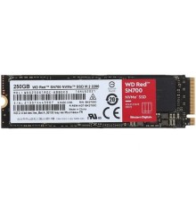 WD SSD 250GB RED SN700 NVMe M.2 PCI-E R3100Mb/s, W1600MB/s WDS250G1R0C