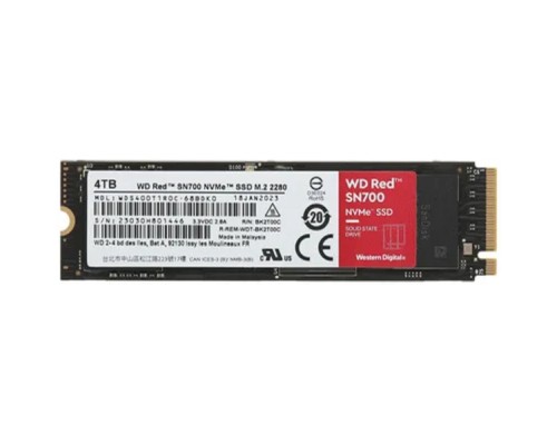 [накопитель] WD SSD PCI-E x4 4Tb WDS400T1R0C Red SN700 M.2 2280