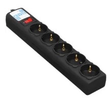 PowerCube Фильтр-удлинитель 3.0м, 5 розеток,10А (SPG5-С3), черный графит