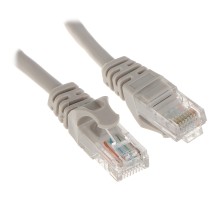 Патч-корд Bion [BPC-U5E181-10M] U/UTP, Cat.5e, AWG 26 (7/0,16мм), многожильный, PVC, 10м, серый, 100% медь