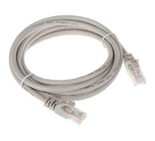 Патч-корд Bion [BPC-U5E101-30M] U/UTP, Cat.5e, AWG 26 (7/0,16мм), CCA, многожильный, PVC, 30м, серый