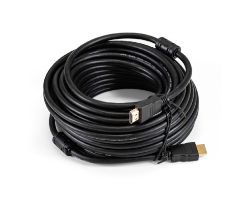 [кабели] Exegate EX294694RUS Кабель HDMI ExeGate EX-CC-HDMI-15.0F (19M/19M, 15м, v1.4b, ферритовые кольца, позолоченные контакты)