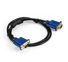 Exegate EX294725RUS Кабель VGA Pro ExeGate EX-CC-PVGA-15M15M-1.0 (15M/15M, 1м, 2 фильтра, позолоченные контакты, экран)