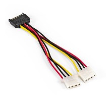 Exegate EX294795RUS Кабель питания SATA ExeGate EX-CC-SATAM2MF-0.15 (15pin M/2xMolex F, 0,15м)