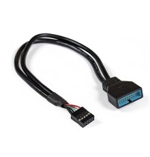 Exegate EX294785RUS Кабель-переходник USB 2.0-USB 3.0 ExeGate EX-CC-U3U2-0.15 (9pin(F)/19pin(M), 0,15м)