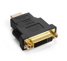 Exegate EX294729RUS Переходник DVI-D-HDMI ExeGate EX-HDMI-DVI-3 (25F/19M, v 1.4b, позолоченные контакты, экран)