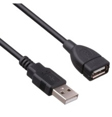 Exegate EX294761RUS Удлинитель USB 2.0 ExeGate EX-CCF-USB2-AMAF-1.8F (Am/Af, позолоченные контакты, ферритовые кольца, 1,8м)
