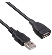 Exegate EX294765RUS Удлинитель USB 2.0 ExeGate EX-CCF-USB2-AMAF-5.0F (Am/Af, позолоченные контакты, ферритовые кольца, 5м)
