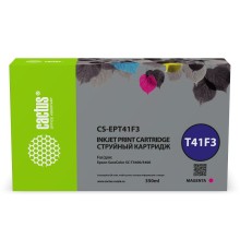 Картридж струйный Cactus CS-EPT41F3 пурпурный (350мл) для Epson SureColor SC-T5400M/SC-T3405/SC-T5405