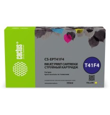 Картридж струйный Cactus CS-EPT41F4 T41F4 желтый (350мл) для Epson SureColor SC-T5400M/SC-T3405/SC-T5405