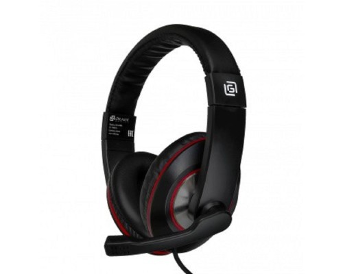 [Наушники и микрофоны] Oklick HS-L390G DRAGON черный/красный 1.8м мониторные оголовье (1100413)