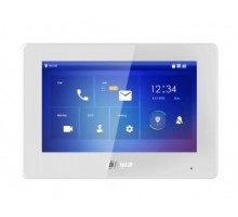 DAHUA DHI-VTH5421HB-W Монитор видеодомофона IP 7-и дюймовый с WiFi 2.4ГГц, черный, ёмкостной сенсорный экран, поддержка micro-SD до 64Гб, питание DC 12В