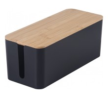 Органайзер Cactus CS-BOX-BL черный/бамбук