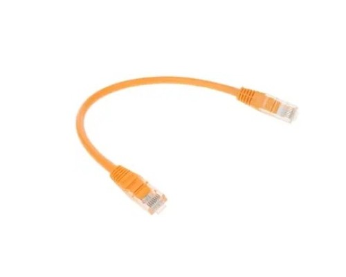 [Коммутационный шнур] Патч-корд UTP Cablexpert PP12-0.25M/O кат.5e, 0.25м, литой, многожильный (оранжевый)