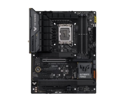 [Материнская плата] ASUS TUF GAMING Z790-PLUS WIFI (Socket 1700, ATX, 4xDDR5(192GB), DP/HDMI, 1xPCIe 5.0x16/1xPCIe 4.0x16/1xPCIe 4.0x4, 2xPCIe 3.0, 1xLAN (2.5GbE), Wi-Fi 6E, BT, 4xSATA 6Gb/s, 4xM.2, 2xType-C, 6xUSB 3.2)
