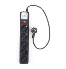 PowerCube Фильтр-удлинитель 0.5м, 5 розеток,10А (SPG5-С1), черный графит {20850}