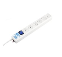 PowerCube Фильтр-удлинитель PRO (SPL6-16-P-5М) 5.0м, 6 розеток,16А, белый