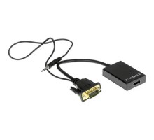 Cablexpert A-VGA-HDMI-01 Адаптер VGA (M) + аудио-> HDMI (F), 0.15 м, питание от USB