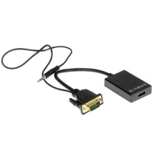 Cablexpert A-VGA-HDMI-01 Адаптер VGA (M) + аудио-> HDMI (F), 0.15 м, питание от USB