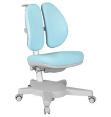 Кресло детское Cactus CS-CHR-3604BL голубой крестов. пластик серый
