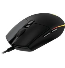 Мышь Logitech G203, игровая, оптическая, проводная, USB, черный [910-005796]