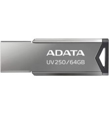 A-DATA Flash Drive 64GB UV250 AUV250-64G-RBK USB2.0 серебристый