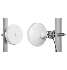 MikroTik nRAYG-60adpair Wireless Wire nRAY (preconfigured nRAYG-60ad for 60Ghz link (60GHz antenna, 802.11ad wireless, two core1.2GHz CPU, 256MB RAM, 1x Gigabit LAN, RouterOS L3, POE, PSU) for 