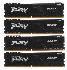 Kingston DRAM 64GB 3200MHz DDR4 CL16 DIMM (Kit of 4) FURY Beast Black EAN: 740617319835