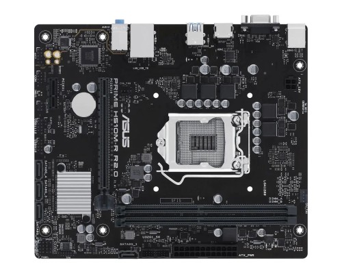 [Материнская плата] ASUS PRIME H510M-R R2.0-SI (Socket 1200, mATX, 2xDDR4(64GB), VGA/HDMI, 1xPCIe 4.0x16/1xPCIe 3.0, 1xLAN, 4xSATA 6Gb/s, 4xUSB 3.2, 2xUSB 2.0, 1xPS/2)