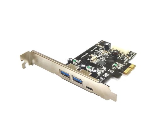 [Контроллер] Controller ST-Lab, PCI-E x1, U-1340, 2 ext (USB3.1(A) + 1 ext (USB3.1(C) , +LP bracket)  Ret