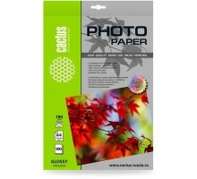 Фотобумага Cactus CS-GA4180100 A4/180г/м2/100л./белый глянцевое для струйной печати