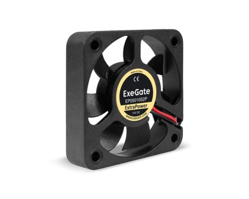 [Вентиляторы] Exegate EX283366RUS Вентилятор 12В DC ExeGate ExtraPower EP05010S2P (50x50x10 мм, Sleeve bearing (подшипник скольжения), 2pin, 6500RPM, 36dBA)