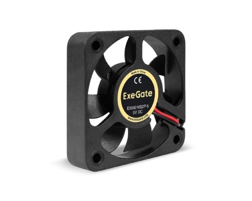 [Вентиляторы] Exegate EX295199RUS Вентилятор 5В DC ExeGate EX05010S2P-5 (50x50x10 мм, Sleeve bearing (подшипник скольжения), 2pin, 5500RPM, 27dBA)