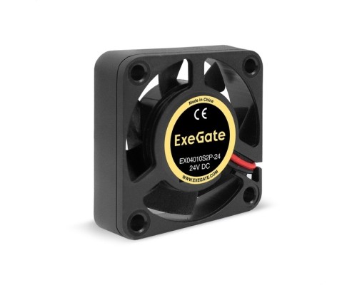 [Вентиляторы] Exegate EX295201RUS Вентилятор 24В DC ExeGate EX04010S2P-24 (40x40x10 мм, Sleeve bearing (подшипник скольжения), 2pin, 7500RPM, 35.5dBA)