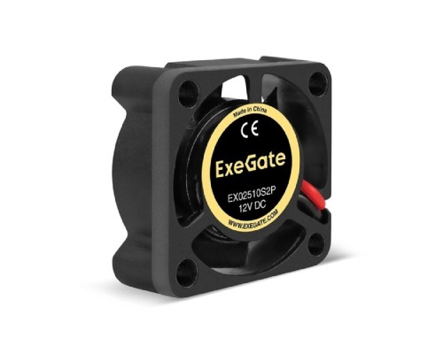 [Вентиляторы] Exegate EX295212RUS Вентилятор 12В DC ExeGate EX02510S2P (25x25x10 мм, Sleeve bearing (подшипник скольжения), 2pin, 10000RPM, 22dBA)