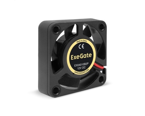 [Вентиляторы] Exegate EX295218RUS Вентилятор 12В DC ExeGate EX04010B2P (40x40x10 мм, 2-Ball (двойной шарикоподшипник), 2pin, 5500RPM, 26dBA)