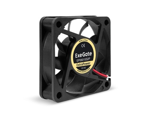 [Вентиляторы] Exegate EX295225RUS Вентилятор 12В DC ExeGate ExtraPower EP06015S2P (60x60x15 мм, Sleeve bearing (подшипник скольжения), 2pin, 4800RPM, 32dBA)