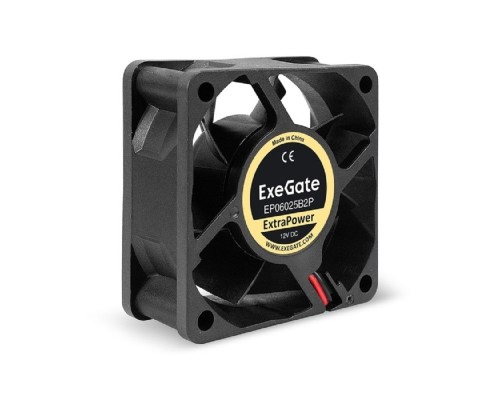 [Вентиляторы] Exegate EX295229RUS Вентилятор 12В DC ExeGate ExtraPower EP06025B2P (60x60x25 мм, 2-Ball (двойной шарикоподшипник), 2pin, 4500RPM, 31dBA)