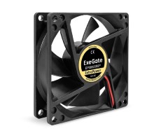 Exegate EX295239RUS Вентилятор 12В DC ExeGate ExtraPower EP08025B2P (80x80x25 мм, 2-Ball (двойной шарикоподшипник), 2pin, 2900RPM, 29.5dBA)