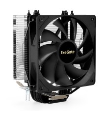 Exegate EX295004RUS Кулер ExeGate Dark Magic EE400XL-PWM (Al+Cu, черное покрытие, 4 тепл.трубки, LGA775/1150/1151/1155/1156/1200/1700/AM2/AM2+/AM3/AM3+/AM4/AM5/FM1/FM2/754/939/940, TDP 140W, Fan 120mm