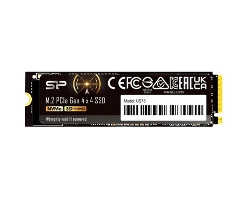 [накопитель] Silicon Power SSD M.2 2TB  US75, M.2 2280, PCI-E 4x4, [R/W -7000/6500 MB/s] (SP02KGBP44US7505)