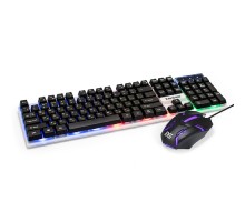 Exegate EX295301RUS Комплект ExeGate Professional Standard Combo MK140 с подсветкой (клавиатура влагозащищенная 104кл. +  мышь оптическая 1000dpi, 3 кнопки и колесо прокрутки, длина кабелей 1,5м; USB,