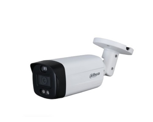 [Видеонаблюдение] DAHUA DH-HAC-ME1509THP-A-PV-0280B-S2 Уличная цилиндрическая HDCVI-видеокамера Full-color Starlight с активным сдерживанием 5Мп, объектив 2.8мм ИК 40м, LED 40м, IP67, корпус: металл, пластик
