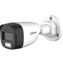 DAHUA DH-HAC-HFW1200CLP-IL-A-0360B-S6 Уличная цилиндрическая HDCVI-видеокамера с интеллектуальной двойной подсветкой 2Мп, объектив 3.6мм, ИК 20м, LED 20м, IP67, корпус: металл, быстрый монтаж