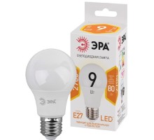 ЭРА Б0032246 Лампочка светодиодная STD LED A60-9W-827-E27 E27 / Е27 9Вт груша теплый белый свет