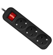 Defender Удлинитель G330 3.0 м, 3 розетки [99334] выключатель, с заземлением